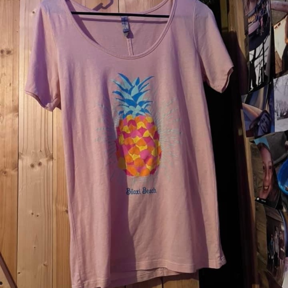 Pink pineapple Biloxi beach shirt!